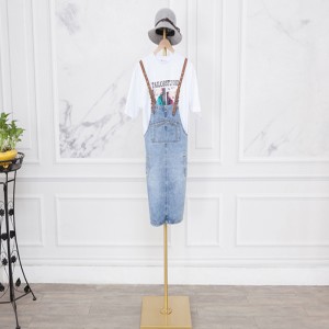 tmj-pp-56 พับไม้แขวนเสื้อโลหะหนักปรับได้