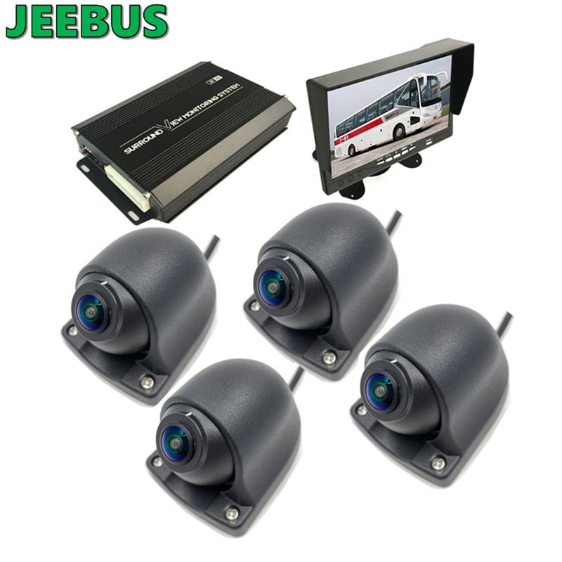 360 Bird View System 3D 360 องศาทุกมุมมองที่จอดรถ Panorama Car Camera Security