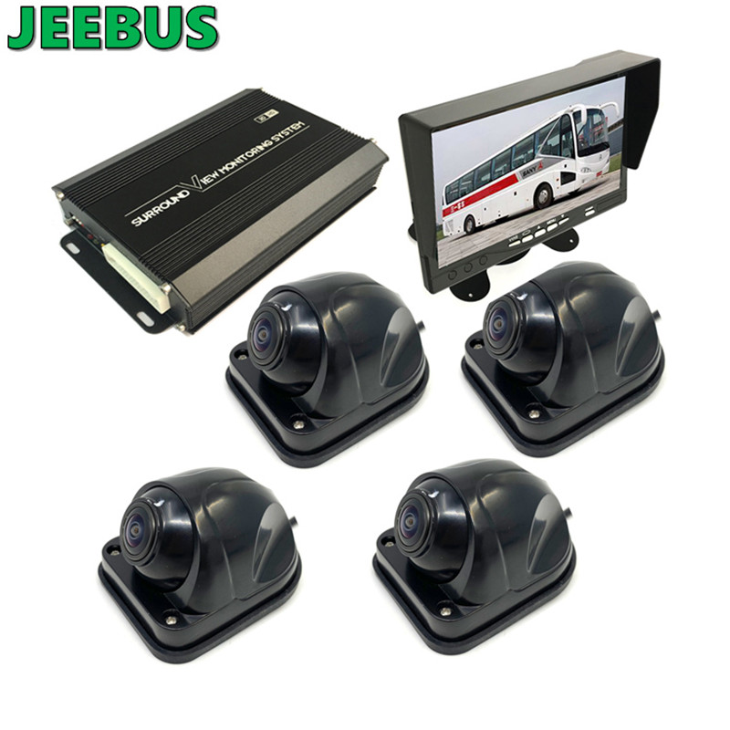 3D 1080P 360 Bus Paking Camera รถช่วยถอยหลังรถบรรทุก 360 องศากล้อง Bird View Security System