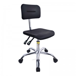 ความปลอดภัยในอุตสาหกรรมการทำงานที่ยืดหยุ่น ESD เก้าอี้ทำความสะอาดป้องกันไฟฟ้าสถิตย์ PU Foam