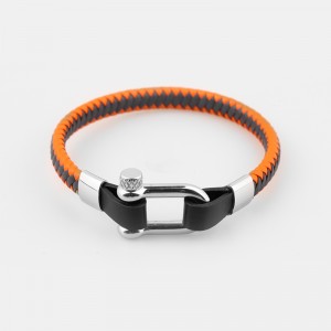 สร้อยข้อมือหนังสร้อยข้อมือสแตนเลสสตรี