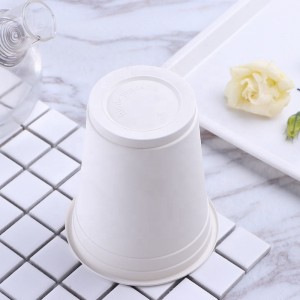 ถ้วยที่ย่อยสลายได้เป็นมิตรกับสิ่งแวดล้อมสำนักงานแป้งข้าวโพด PLA ใช้ถ้วยย่อยสลายทางชีวภาพแบบใช้แล้วทิ้ง