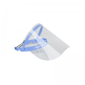 EN 166 Anti Splash ที่ถอดออกได้ Faceshield Safety Face Shield โล่หน้าพลาสติกพร้อมกรอบปรับได้