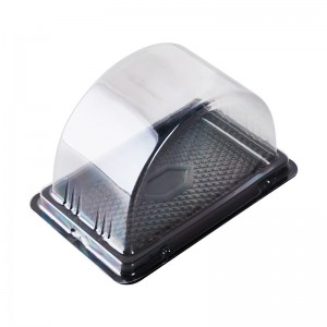 อาหารที่ใช้แล้วทิ้งกล่องพุพองปลอดสารพิษโค้งล้างเค้ก Takeaway กล่องบรรจุภัณฑ์กล่องบรรจุภัณฑ์ขนมหวาน