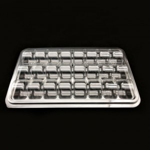 ขายส่งขนาดที่กำหนดเอง macarons กล่องใสกล่องอาหารกลางวันย่อยสลายขนม