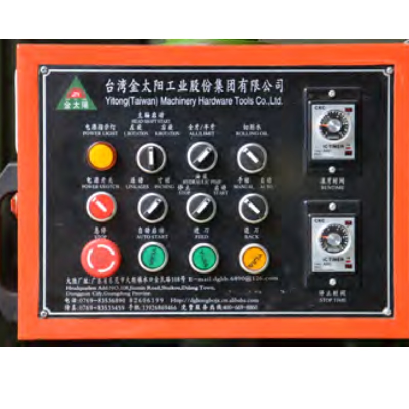 Hongbo HB-50 เครื่องรีดเกลียวเหล็กเส้นไฮดรอลิกอัตโนมัติสองเพลาในประเทศจีนเส้นผ่านศูนย์กลาง 6-50 มม