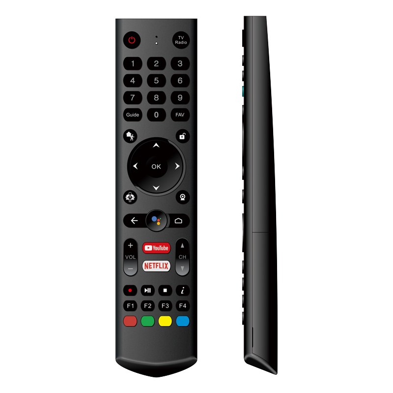 รีโมทคอนโทรลของ Android พร้อมการควบคุมด้วยเสียง IR \/ Bluetooth Wireless TV รีโมทคอนโทรลพร้อมปุ่ม netflix ของคุณ
