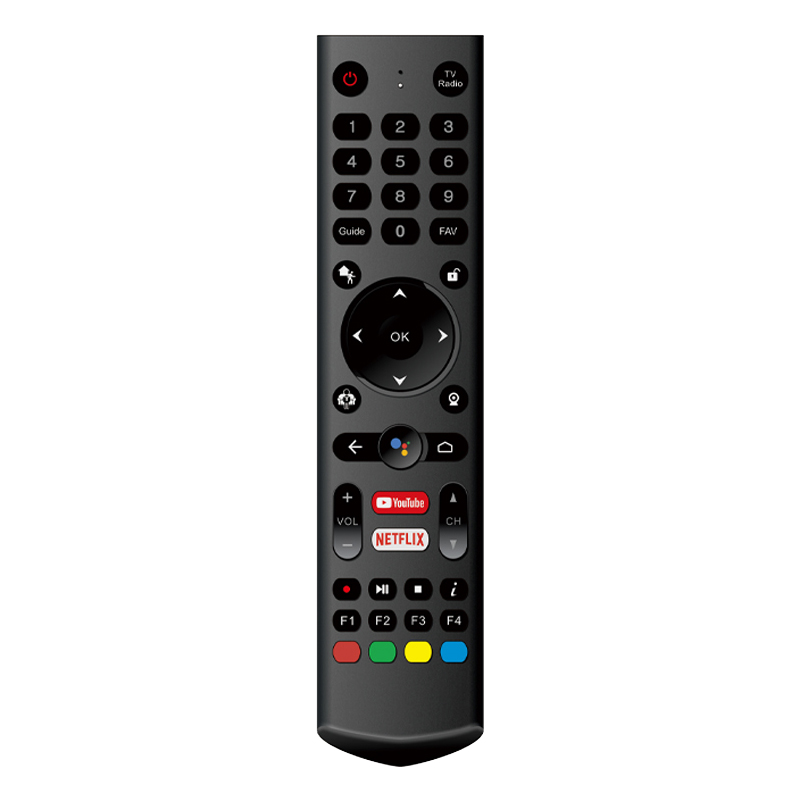 รีโมทคอนโทรลของ Android พร้อมการควบคุมด้วยเสียง IR \/ Bluetooth Wireless TV รีโมทคอนโทรลพร้อมปุ่ม netflix ของคุณ