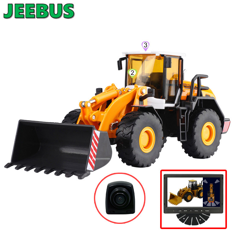 เครื่องจักรวิศวกรรมยานพาหนะเรดาร์เซ็นเซอร์ที่จอดรถระบบตรวจจับการตรวจจับกล้องถอยหลังพร้อมเซ็นเซอร์อัลตราโซนิก 2 จอแสดงผลดิจิตอล