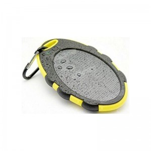 ธนาคารพลังงานแสงอาทิตย์แบบพกพา 4000mAh เครื่องชาร์จพลังงานแสงอาทิตย์มือถือพอร์ต USB คู่