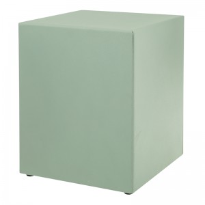 mint green metal urn