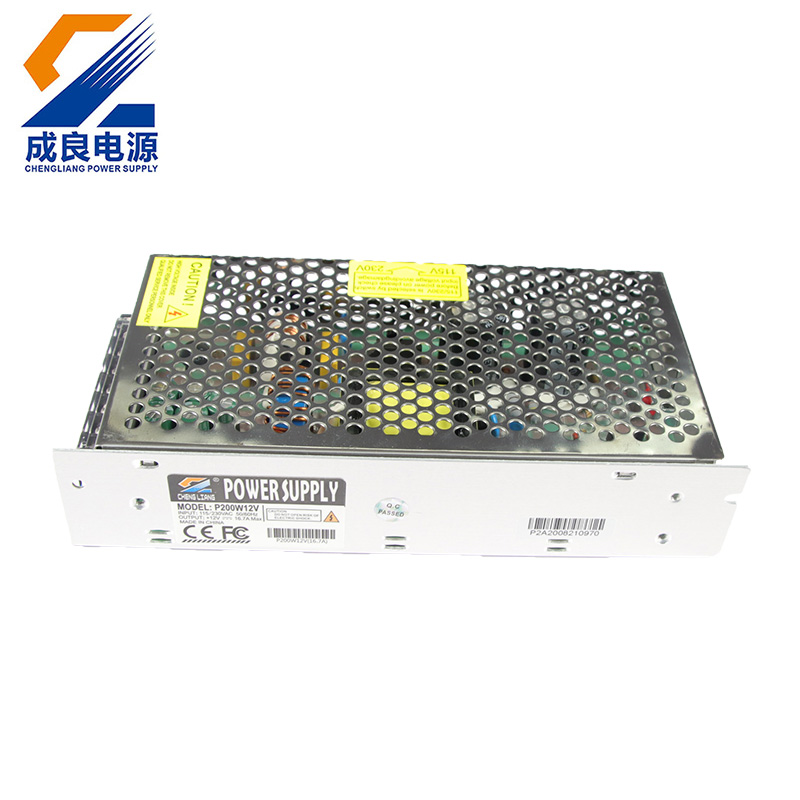แหล่งจ่ายไฟ LED 12V DC 200W สำหรับไฟ LED Strip