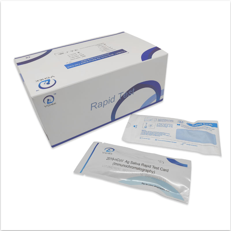 V-CHEK ™ 2019-nCoV Ag Rapid Test Kit, Easy & Simple Saliva Swab