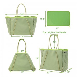 ที่กำหนดเองพิมพ์ที่มีคุณภาพสูง Neoprene อาหารกลางวันกระเป๋าปิกนิกกลางแจ้งฉนวนเย็นอาหารกลางวัน Neoprene พกถุง