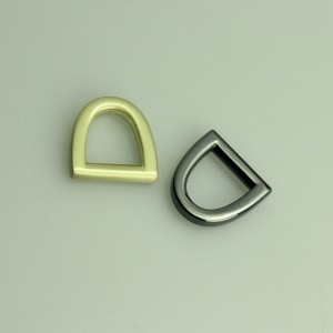 การชุบเงาแฟชั่น D Buckles, D Rings, อุปกรณ์โลหะสำหรับกระเป๋า