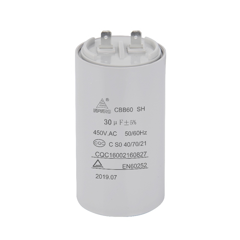 450VAC 30UF 50/60HZ C S0 40/70/21 CQC CBB60 ตัวเก็บประจุ