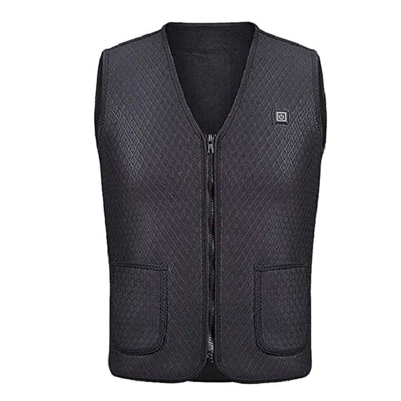 กันน้ำอุ่นเสื้อกั๊กขนแกะบุรุษเสื้อกั๊กกล้ามเนื้อเสื้อผ้าอุ่น Bodywarmer ทำงานไฟฟ้าแจ็คเก็ตความร้อนน้ำหนักเสื้อกั๊ก