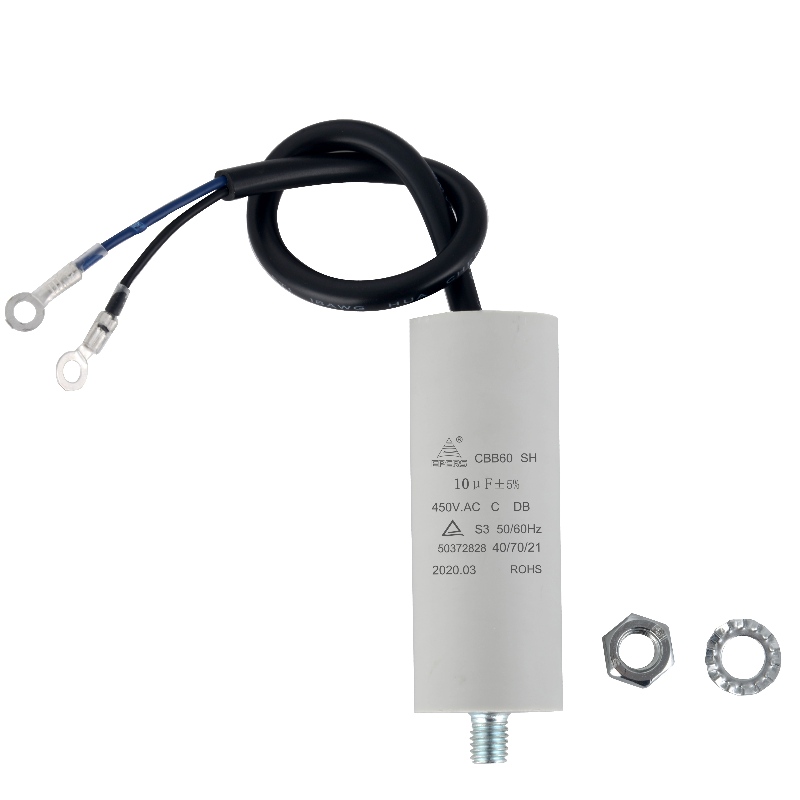 10UF 450V S3 40/70/21 50/60HZ CBB60 ตัวเก็บประจุสำหรับเครื่องซักผ้า