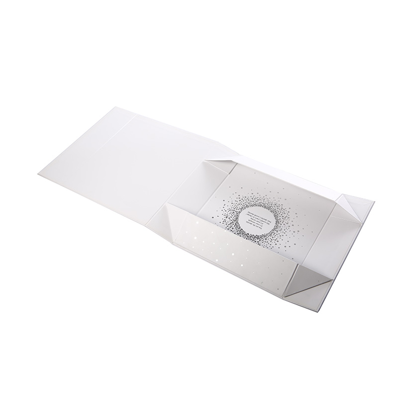 ส่วนบุคคลพนังพับหรูหราที่กำหนดเองสีขาวกระดาษคราฟท์กระดาษแข็งที่ระลึกกล่องของขวัญแม่เหล็ก
