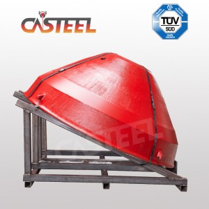 พรีเมี่ยมคุณภาพของชามไลเนอร์และเสื้อคลุมสำหรับ Nordberg GP, HP, MP