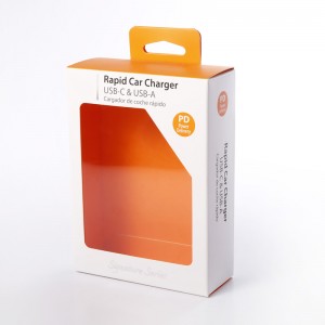 แพคเกจของขวัญเคลือบเงากล่องหน้าต่างกล่องบรรจุภัณฑ์กระดาษพร้อมหน้าต่างที่ชัดเจน