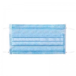 โลโก้ที่กำหนดเองกึ่งกริยาเกรด 3Ply ทิ้งไม่ทอใช้เดี่ยวหน้ากากใบหน้า