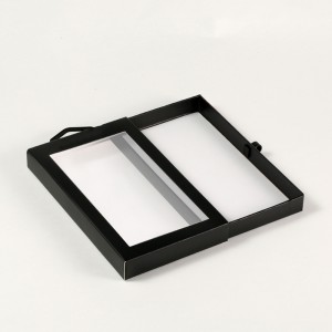 ที่กำหนดเองสี่เหลี่ยมผืนผ้าของขวัญบรรจุภัณฑ์กล่องหน้าต่างสำหรับโทรศัพท์อุปกรณ์เสริมกรณี