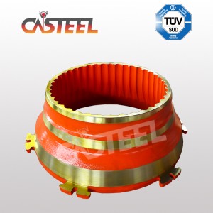 พรีเมี่ยมคุณภาพของชามไลเนอร์และเสื้อคลุมสำหรับ Nordberg GP, HP, MP