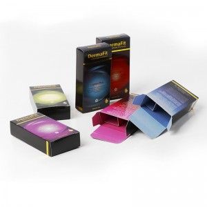 โรงงานบรรจุภัณฑ์กระดาษสีที่กำหนดเองพิมพ์กล่องปลายจีบ