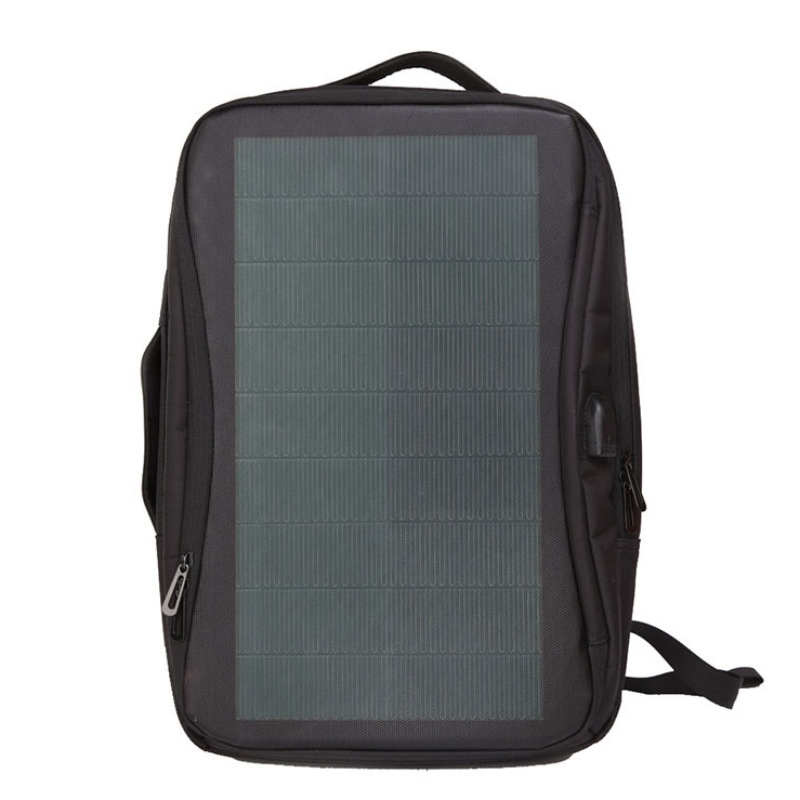 กระเป๋าเป้สะพายหลังชาร์จพลังงานแสงอาทิตย์แล็ปท็อปแผงเซลล์แสงอาทิตย์