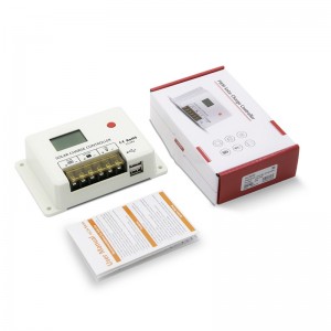 ใหม่ Srne PWM 10A 20A 30A ควบคุมการประจุพลังงานแสงอาทิตย์ 12 โวลต์ 24 โวลต์อัตโนมัติจอแสดงผล LCD คู่ USB 5 โวลต์/2A พอร์ตสำหรับแบตเตอรี่ลิเธี...