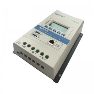 Epever 40A 30A 20A 10A Modular MPPT ควบคุมการประจุพลังงานแสงอาทิตย์ 12V24VDC MAX.100V PV อินพุตจอแสดงผล LCD แผงควบคุมควบคุม