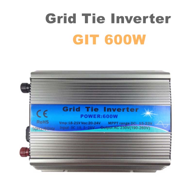 600W บนกริดผูกอินเวอร์เตอร์ MPPT ฟังก์ชั่น 11-32 โวลต์ DC 110 โวลต์ 220 โวลต์ AC เอาท์พุทคลื่นไซน์บริสุทธิ์สำหรับระบบแผงเซลล์แสงอาทิตย์