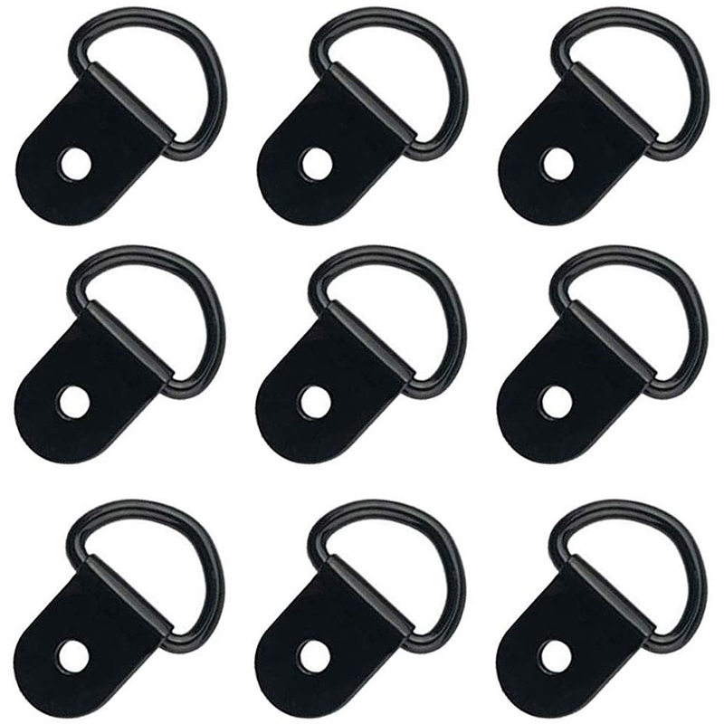 D-ring ผูก Downs, D-Rings Anchor เฆี่ยนแหวนสำหรับโหลดบนรถพ่วงรถบรรทุก RV ค่ายรถตู้รถ ATV SUV เรือรถจักรยานยนต์ ฯลฯ ยานพาหนะหนักผูกลงแหวนที่มีวงเล็บปีกนก