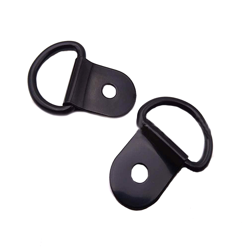 D-ring ผูก Downs, D-Rings Anchor เฆี่ยนแหวนสำหรับโหลดบนรถพ่วงรถบรรทุก RV ค่ายรถตู้รถ ATV SUV เรือรถจักรยานยนต์ ฯลฯ ยานพาหนะหนักผูกลงแหวนที่มีวงเล็บปีกนก