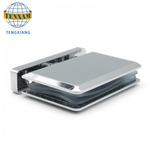 ประเทศจีนผู้ผลิตราคาถูกขายมณฑลกวางตุ้ง Jinli ฮาร์ดแวร์โปแลนด์บานพับแก้วทองเหลืองเปิด 90 องศาบานพับ