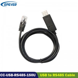 สายเคเบิลการสื่อสาร EPever CC-USB-RS485-150U USB เป็น PC RS485 สำหรับ Epever Epsolar Tracer An Tracer BN Tiron Xtra Series MPPT SOLA