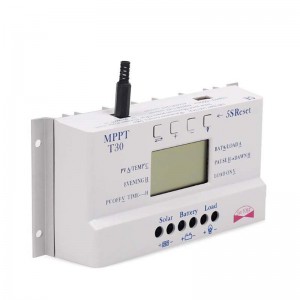 MPPT T30 30A ควบคุมการประจุพลังงานแสงอาทิตย์ 5 โวลต์ชาร์จ USB 12 โวลต์ 24 โวลต์อัตโนมัติแผงเซลล์แสงอาทิตย์แบตเตอรี่จอแสดงผล LCD เครื่อง...