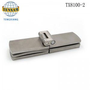 ฮาร์ดแวร์ห้องน้ำหนักพับยาว 180 องศาประตูห้องอาบน้ำกระจกเพื่อแก้วฟรีบานพับ