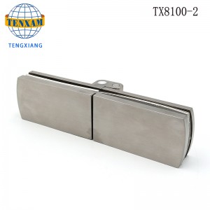 ฮาร์ดแวร์ห้องน้ำหนักพับยาว 180 องศาประตูห้องอาบน้ำกระจกเพื่อแก้วฟรีบานพับ