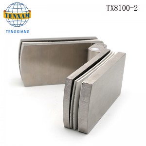 ฮาร์ดแวร์ห้องน้ำหนักพับยาว 180 องศาประตูห้องอาบน้ำกระจกเพื่อแก้วฟรีบานพับ