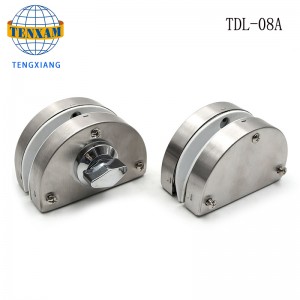 บ้านโรงแรมห้องน้ำ Frameless ประตูกระจกคู่ล็อคสแตนเลสประตูกระจกกลอน 8 ~ 12 มิลลิเมตรเลื่อนล็อคประตูกระจก