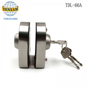 โรงแรมห้องน้ำ Frameless ประตูกระจกคู่ล็อคสแตนเลสประตูกระจกกลอน 8 ~ 12 มิลลิเมตรเลื่อนล็อคประตูกระจก