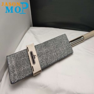 JASON NEW ฟรีไม้ถูพื้นสแตนเลสก้านทำความสะอาดไมโครไฟเบอร์สำหรับทำความสะอาดในครัวเรือน (JS-B2009)