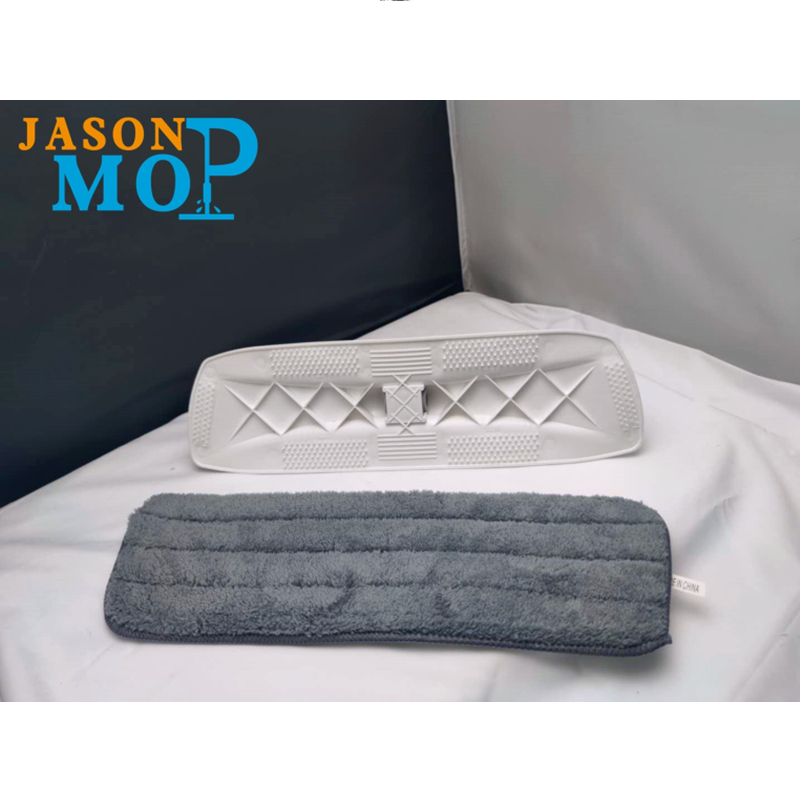 JASON 2020 ใหม่ไม้ถูพื้นฉีดน้ำพร้อมก้านสแตนเลสไมโครไฟเบอร์ทำความสะอาดไม้ถูพื้นแบบเรียบ (JS-B2010)