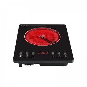 J21 การออกแบบใหม่ Ceramic Cooker โรงแรมที่มีเตาอบไฟฟ้าหม้อหุงอินฟราเรดไฟฟ้าแก้วเซรามิกแผ่นเดี่ยวร้อน