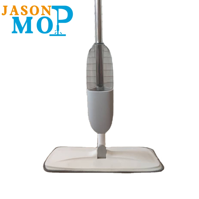 JASON 2020 ใหม่ไม้ถูพื้นฉีดน้ำพร้อมก้านสแตนเลสไมโครไฟเบอร์ทำความสะอาดไม้ถูพื้นแบบเรียบ (JS-B2010)