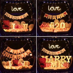 ที่กำหนดเองตัวอักษรอาหรับจำนวน Marquee ไฟ 3D LED จดหมายเข้าสู่ระบบไฟกลางคืนกลางแจ้งสำหรับบาร์โรงแรมแต่งงานเทศกาลตกแต่ง