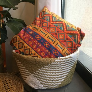 ตะกร้าท้อง Seegrass ทอ