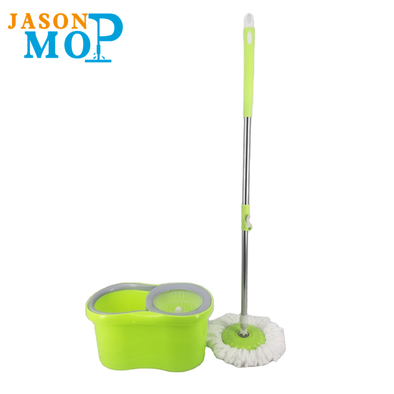 Jason ไมโครไฟเบอร์หมุน MOP 360 ง่ายหมุนซับถังมายากลทำความสะอาดพื้นมายากลซับและถัง